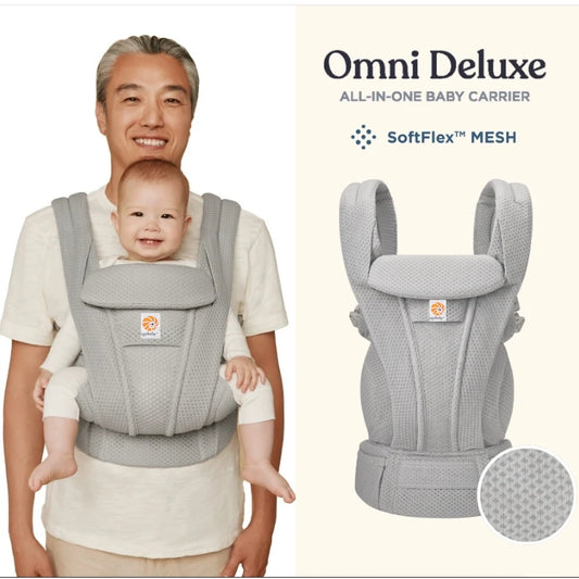 Omni Deluxe Baby Carrier – 360° Ergonomic Wrap with Shoulder & Waist Support