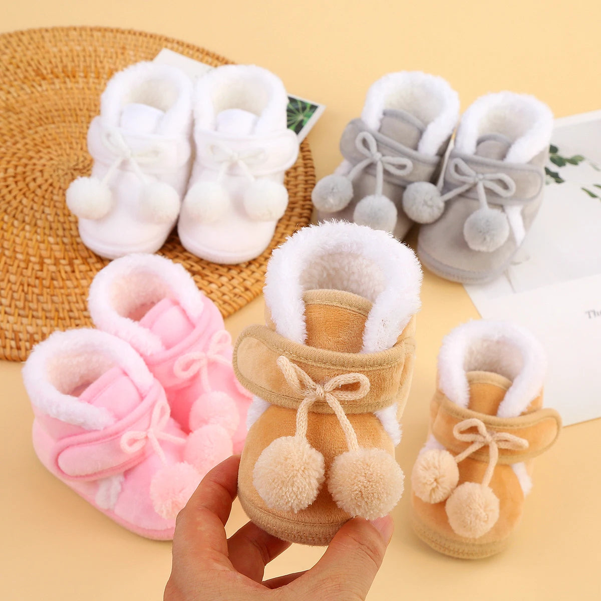 Baby Winter Warm Booties – Soft Anti-Slip Prewalkers for Newborns & Toddlers