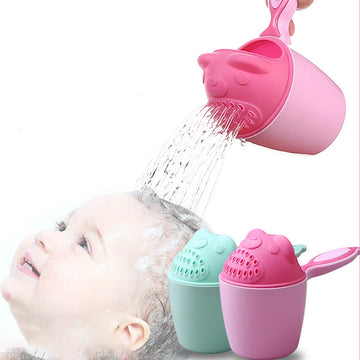 Cartoon Baby Shampoo Rinse Cup – No-Tears Bathing Tool for Toddlers & Kids