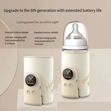 USB Baby Bottle Warmer – Smart Temperature Control Sleeve for Travel & Home Use