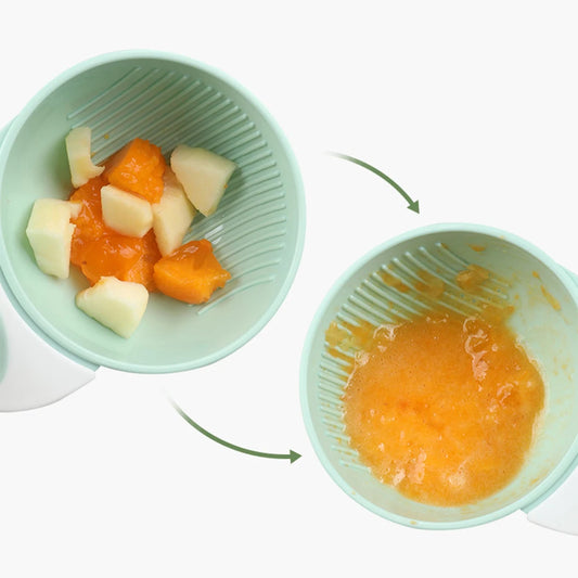 Baby Food Masher Bowl Set – Manual Grinder for Fruits, Veggies & Homemade Purees