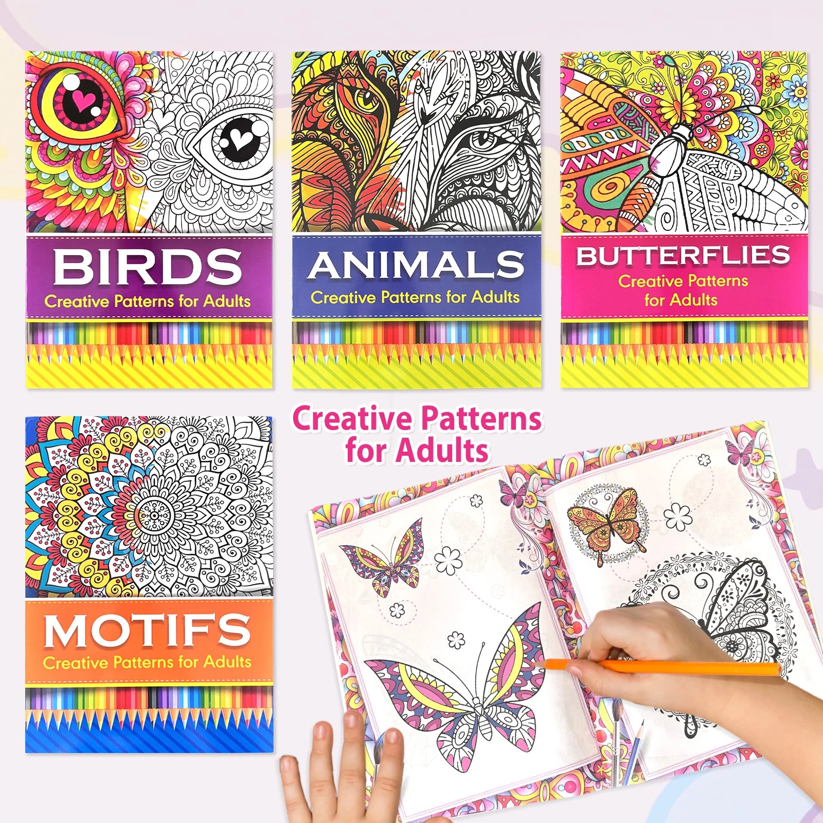 Advanced Adult Coloring Book – Creative Patterns for Stress Relief & Mindful Relaxation