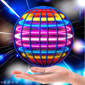 Flying LED Ball Toy – Hand-Controlled 360° Hover & Spin Globe | Indoor & Outdoor Fun