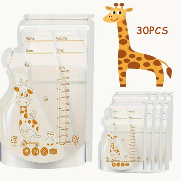 30/60 Milk Storage Bags – BPA-Free 250ml Freezer Bags for Breast Milk & Baby Food