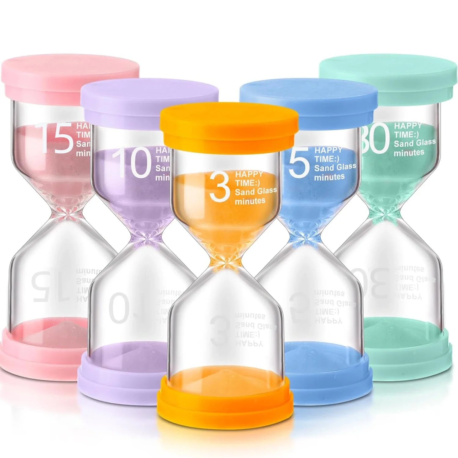 Colorful Hourglass Sand Timer for Kids – 1 to 30 Minutes | Educational & Decorative Gift